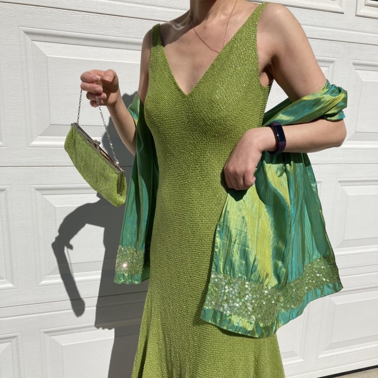 Carmen marc 2025 valvo green dress