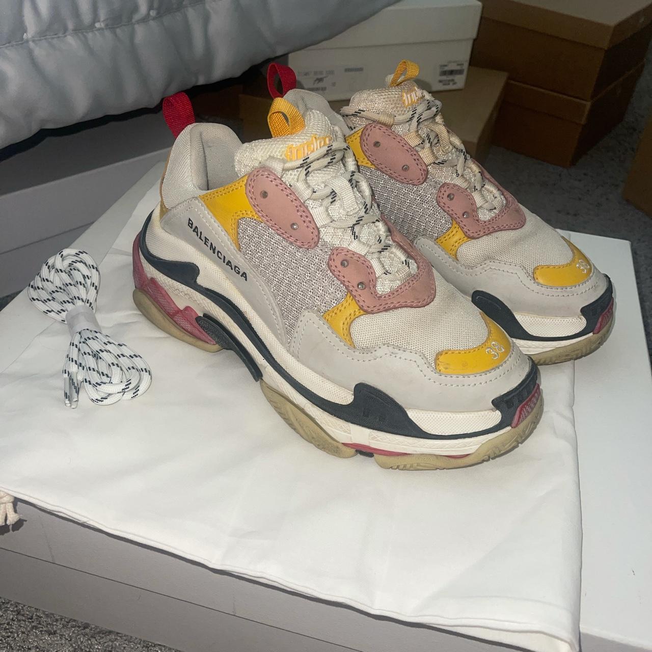 Balenciaga Triple S, worn handful of times. In good... - Depop