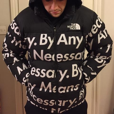 The North Face X Supreme Nuptse - By Any Means - Depop