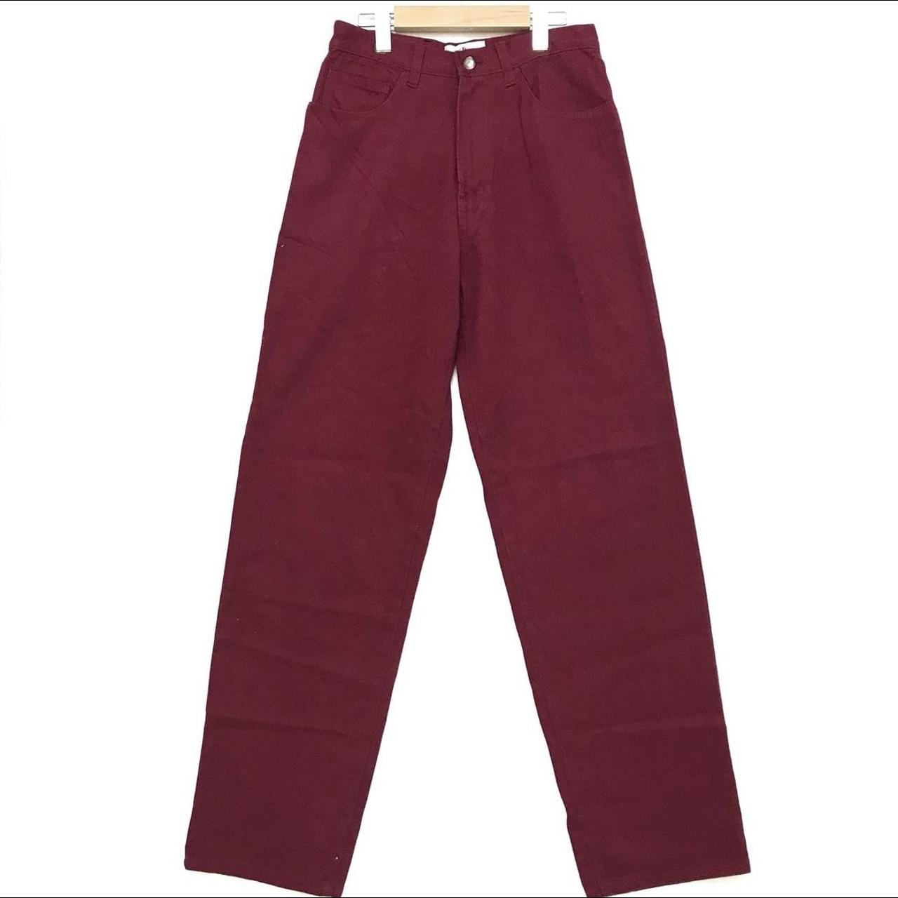 Kansai Yamamoto Men's Red and Burgundy Jeans (4)