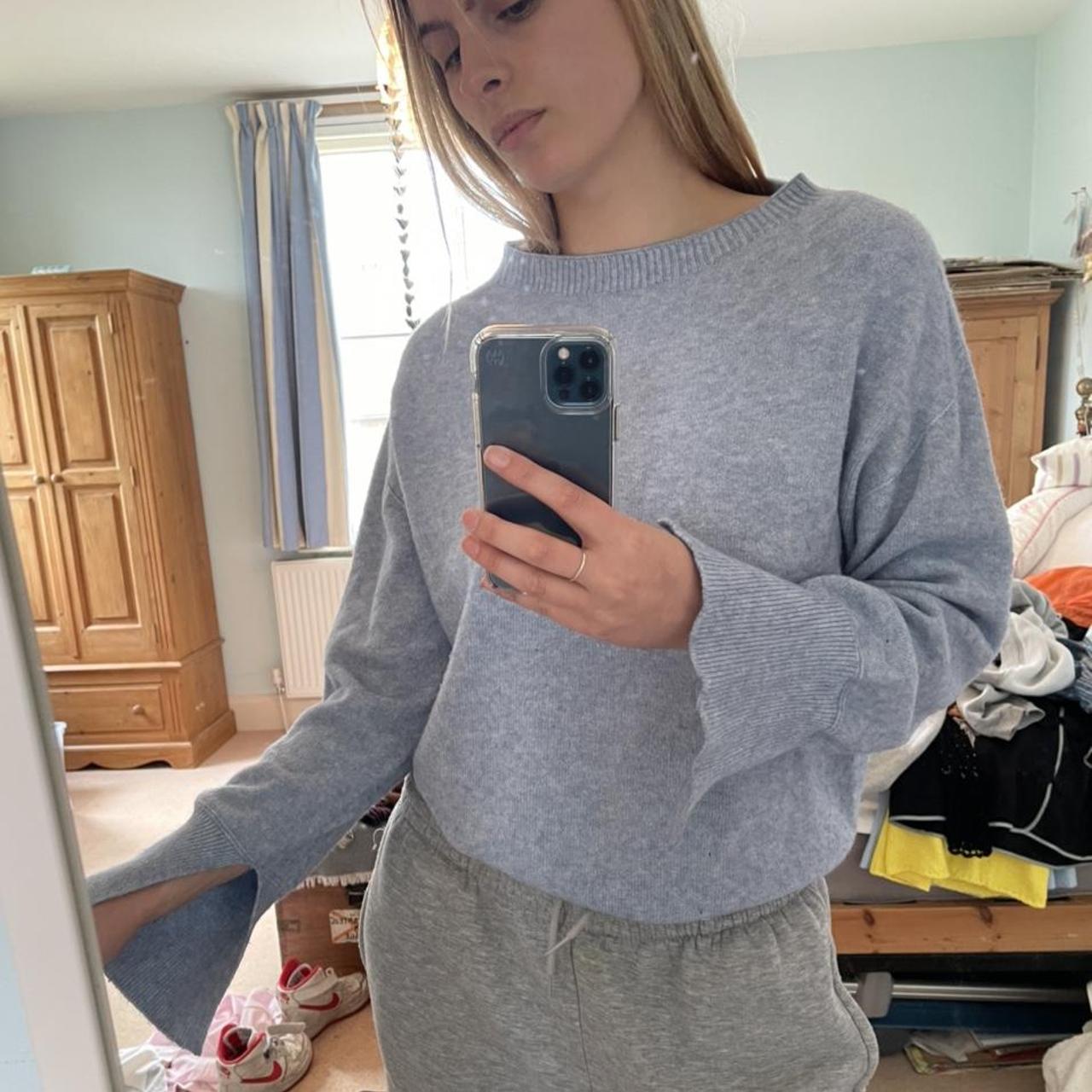 pale blue nike jumper