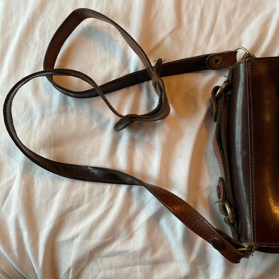 Vintage Libaire Black Leather Bag 90's Rare True - Depop