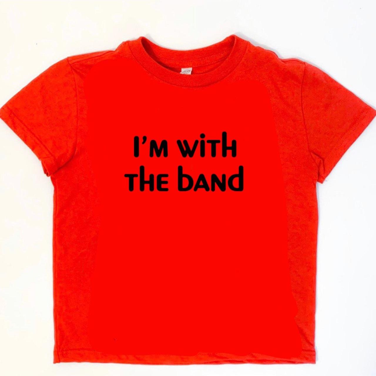I’m with the band screen printed baby tee 100%… - Depop