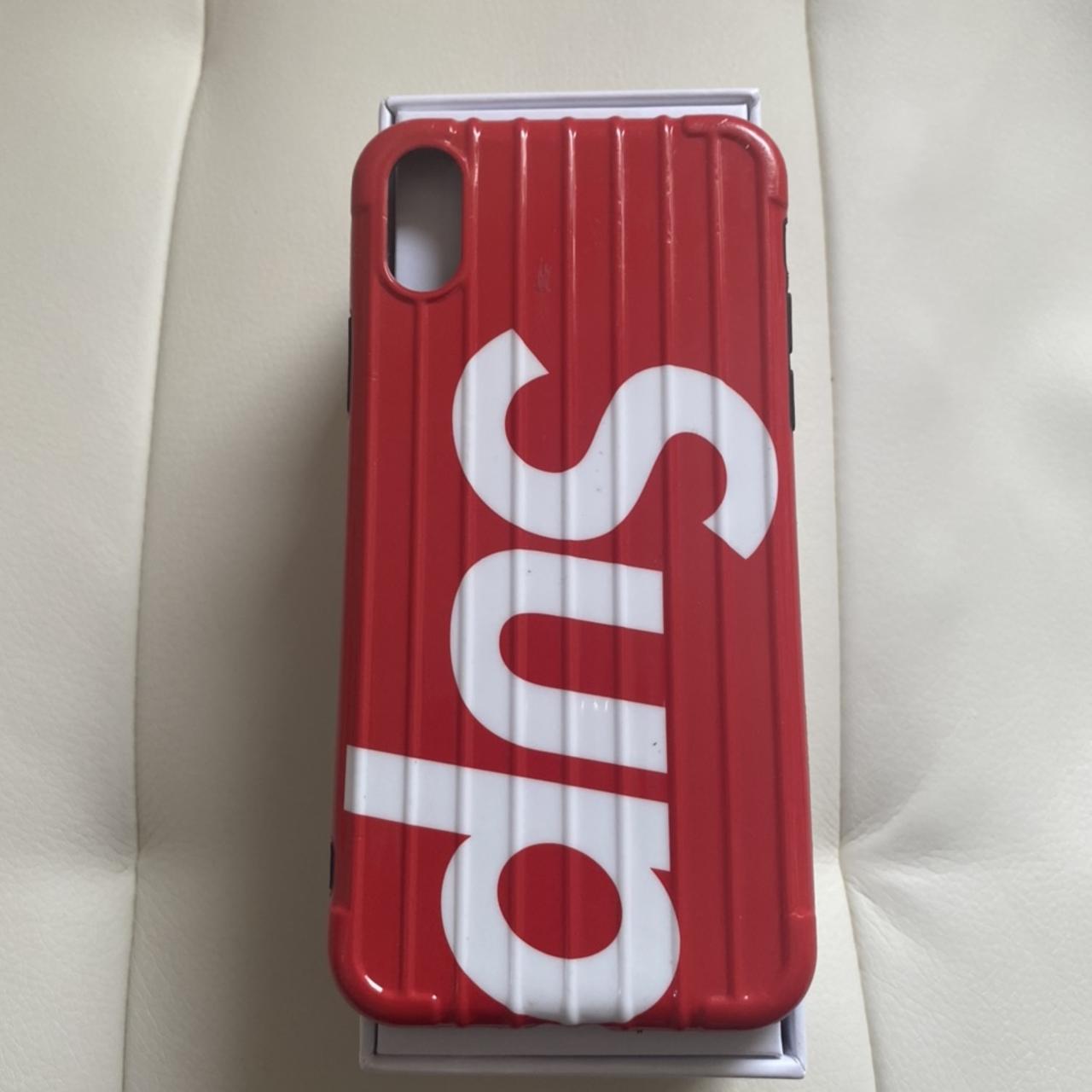 SUPREME IPHONE X CASE! Brand new! DM for more - Depop