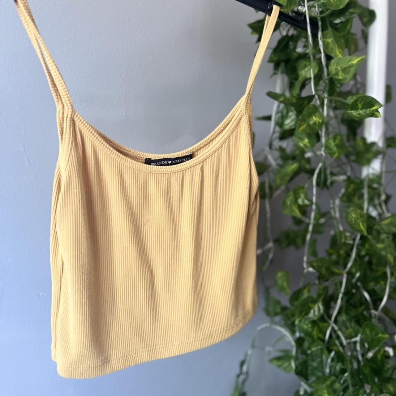 Brandy Melville Women's Yellow Vest Depop
