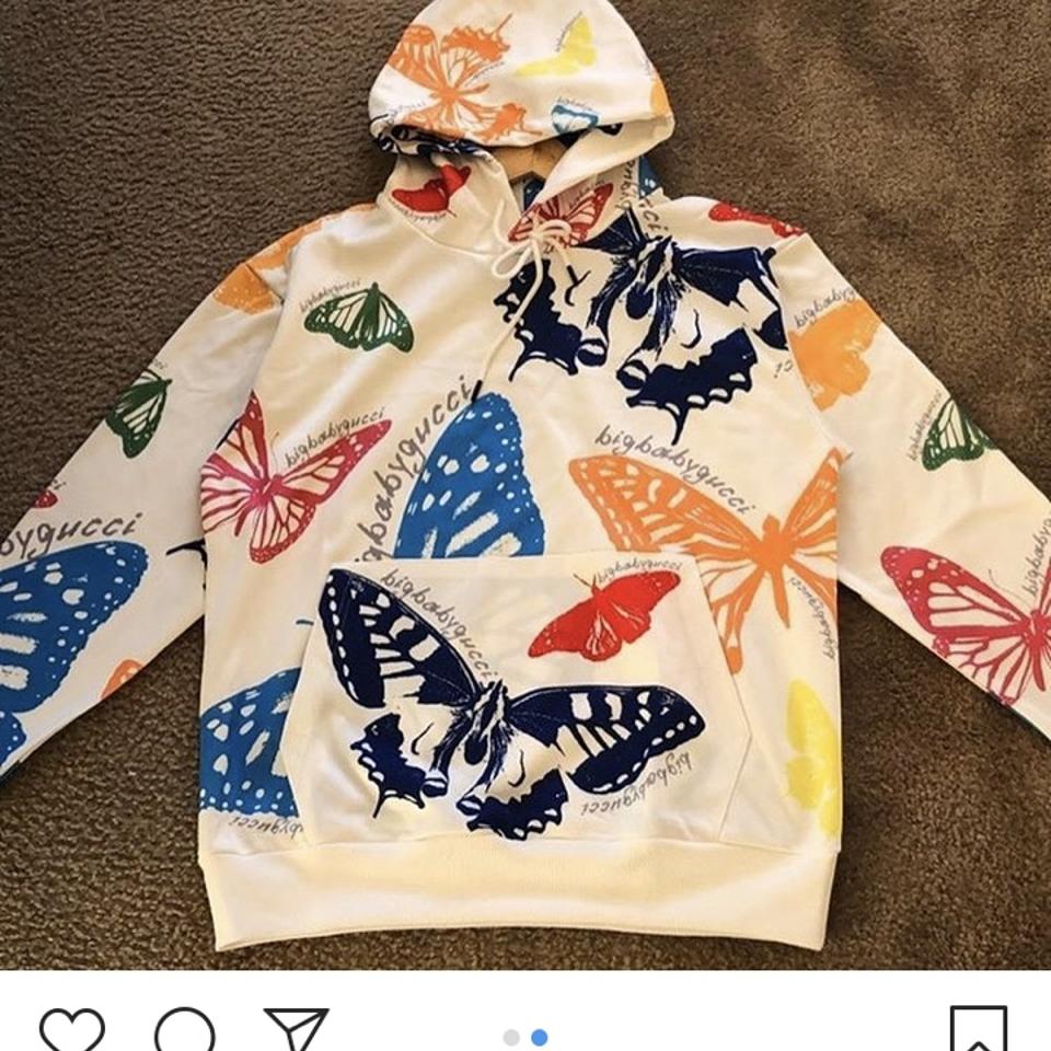 Gucci discount butterfly hoodie