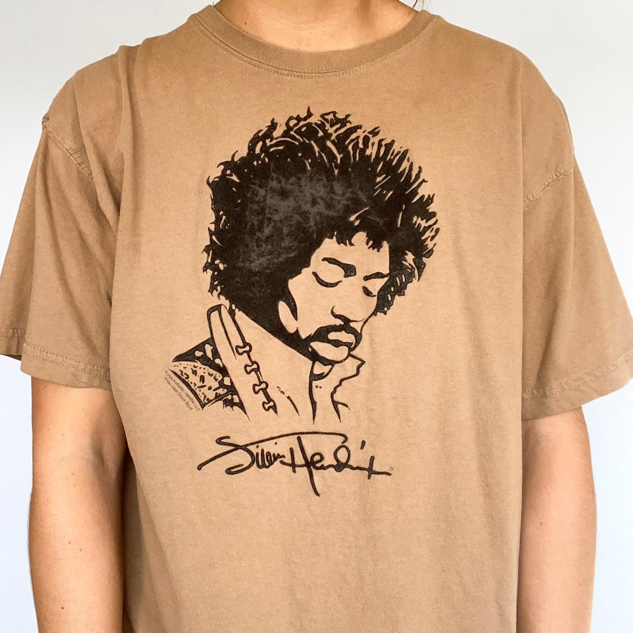 Vintage Jimi Hendrix Graphic T Shirt Portrait Of Depop