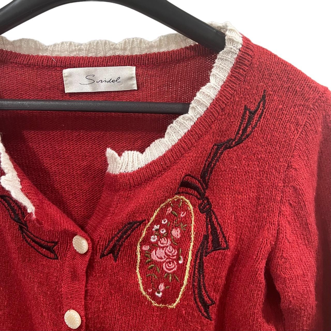 Product Image 3 - Vintage style red embroidered cardigan

Really