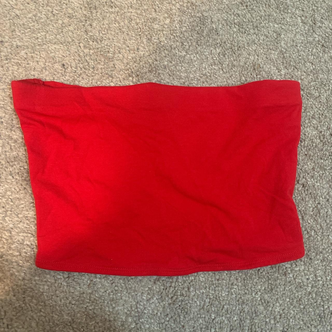 H&M Divided Tube Top worn once. Basic and staple... - Depop