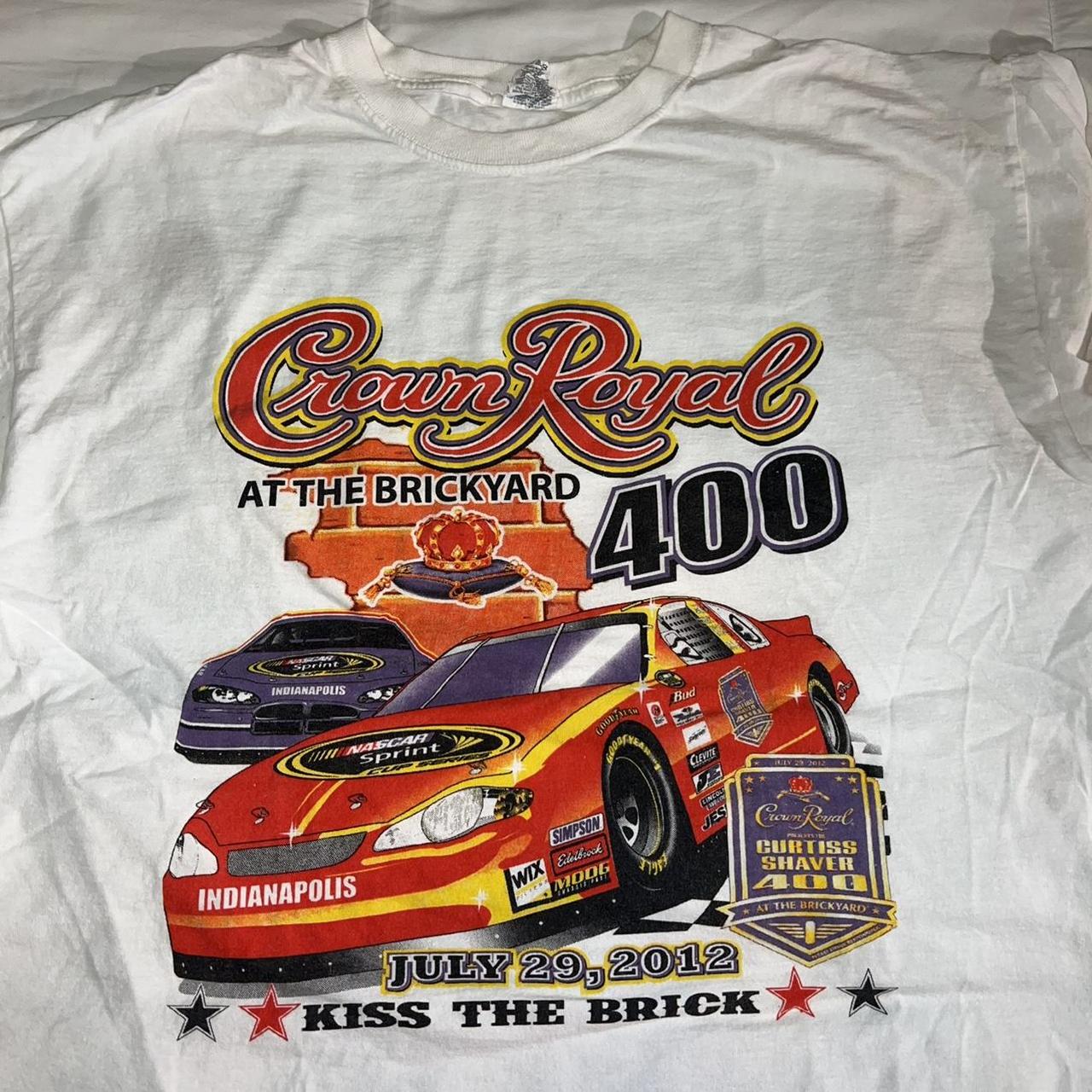 📍 White Crown Royal 400 T shirt 📍Condition:... - Depop