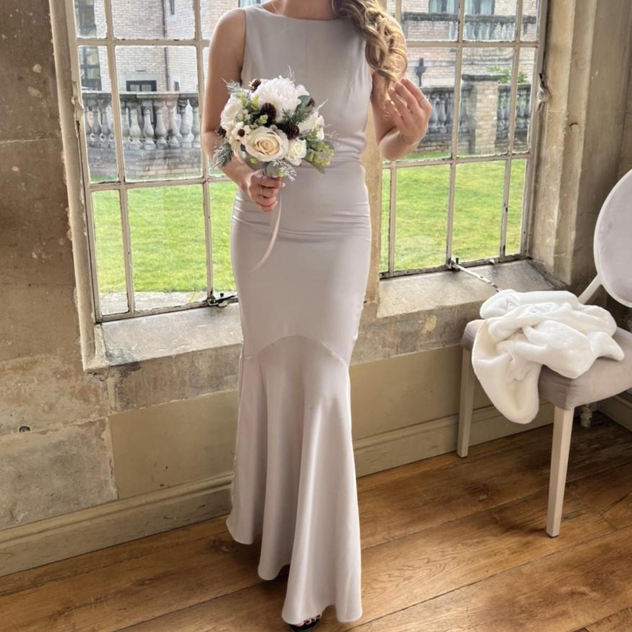 oasis little mistress bridesmaid wedding grey Depop