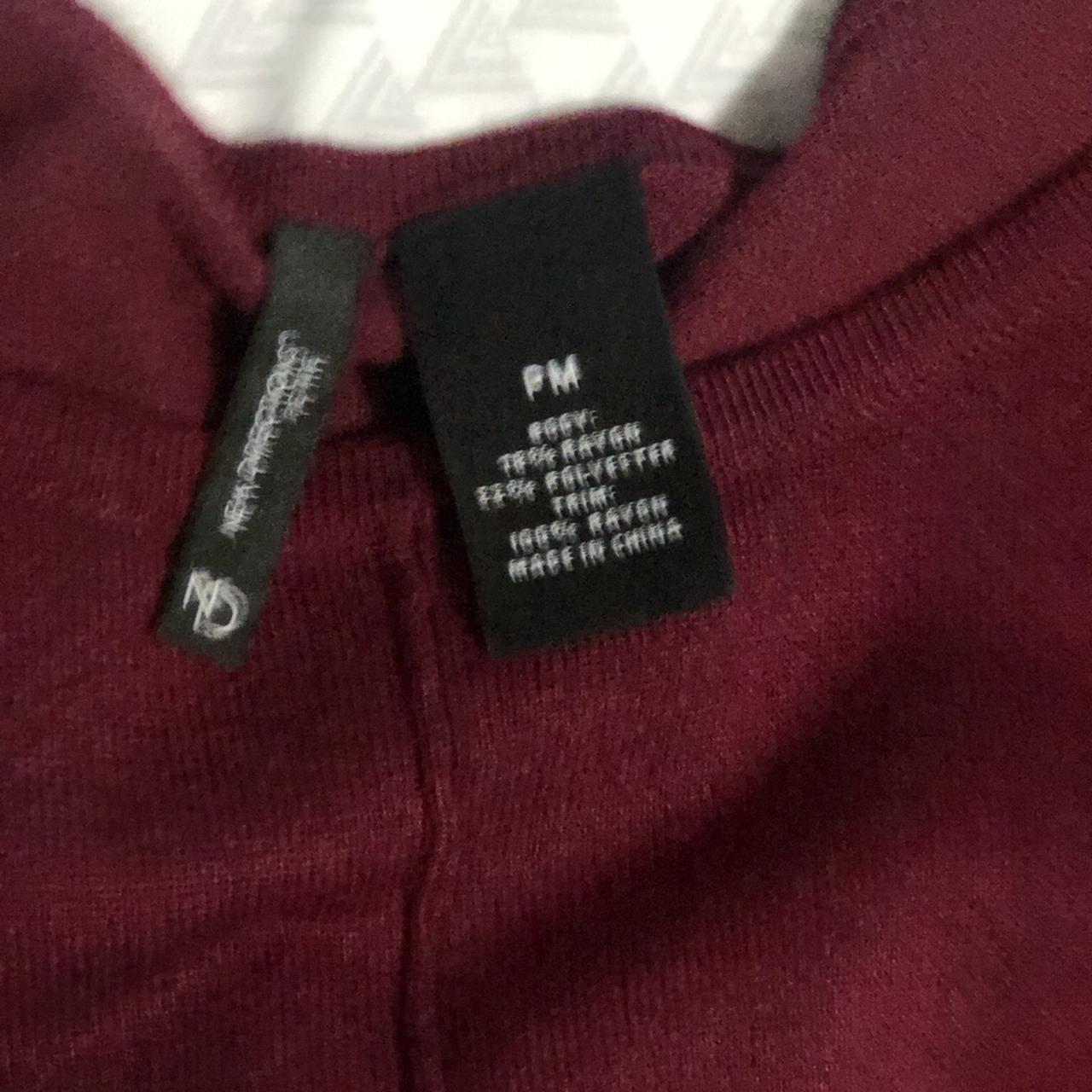 New York Filthy Men's Burgundy and Red Shirt (2)