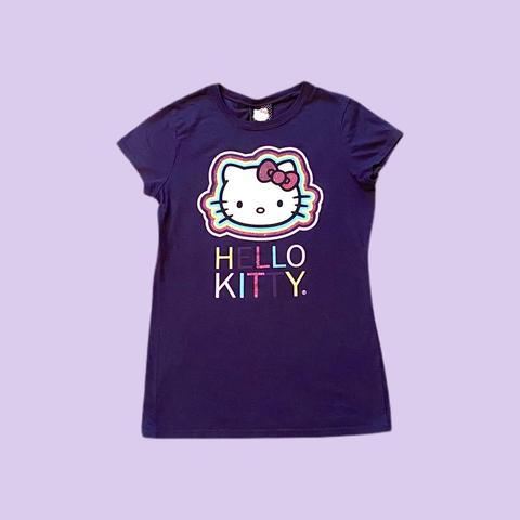 T-shirt hello kitty💗  Ретро принты, Футболки для девочек, Винтажные  неоновые вывески