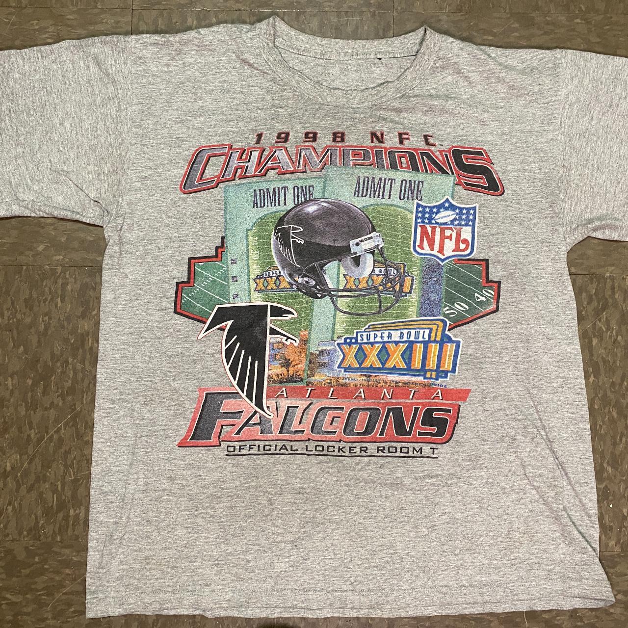 Vintage 1998 Atlanta Falcons NFC Champions Official... - Depop