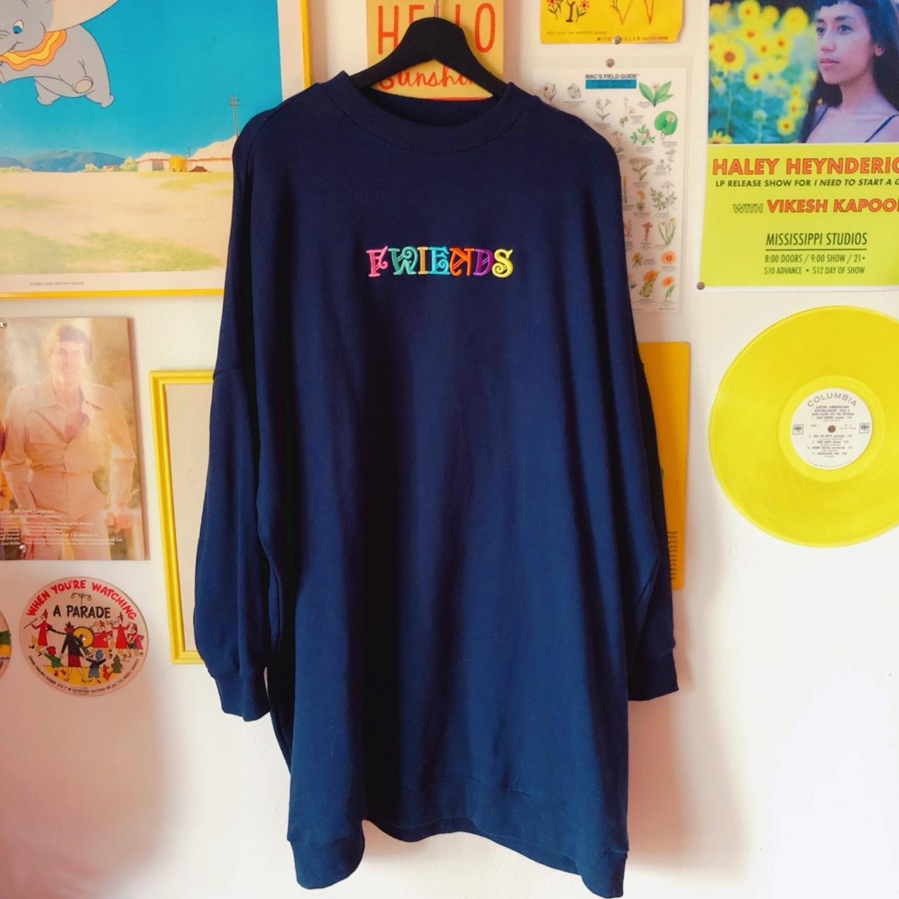 Lazy Oaf Women's Sweater - Navy/Multi - One size … - image 1