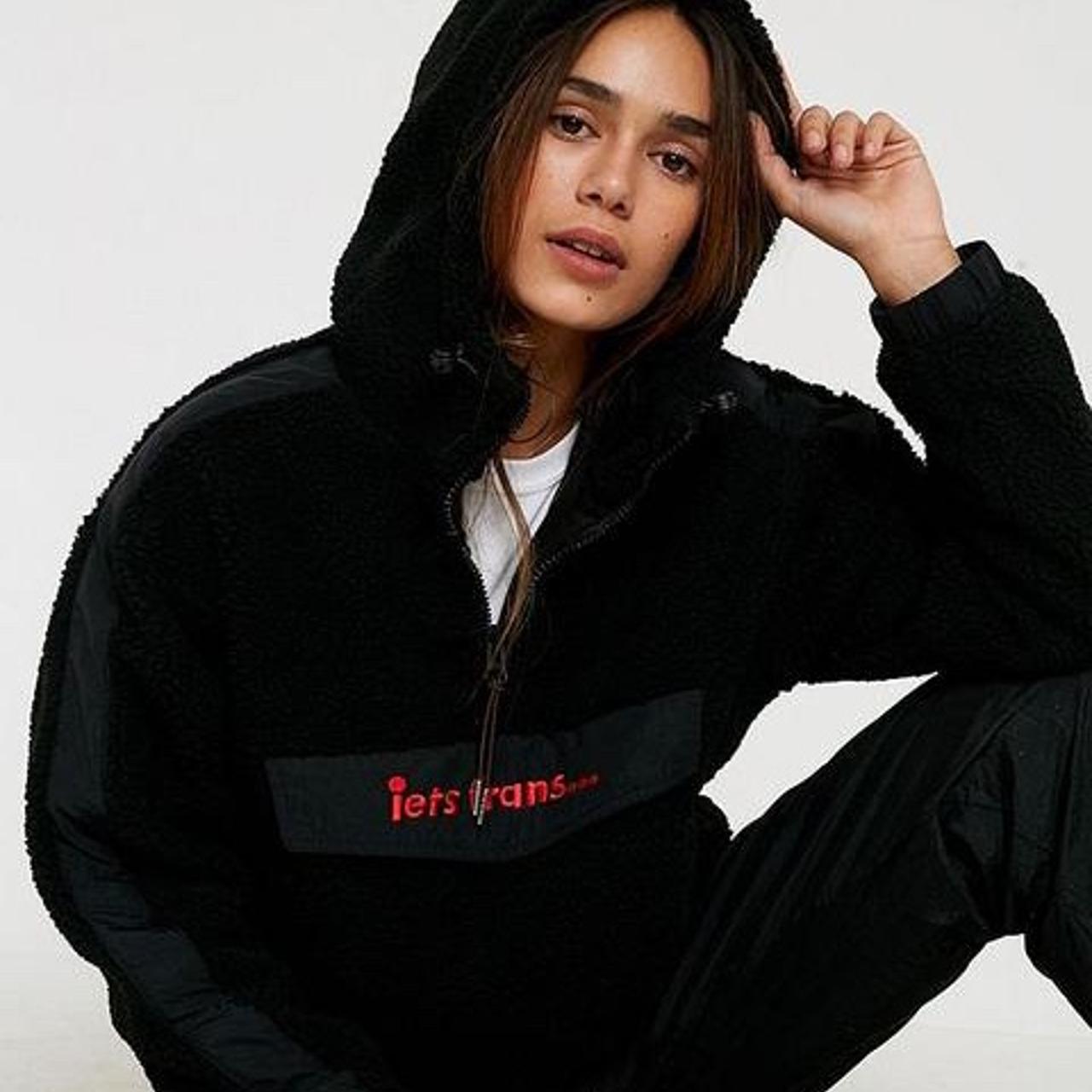 Urban outfitters Iets Frans fleece hoodie... - Depop