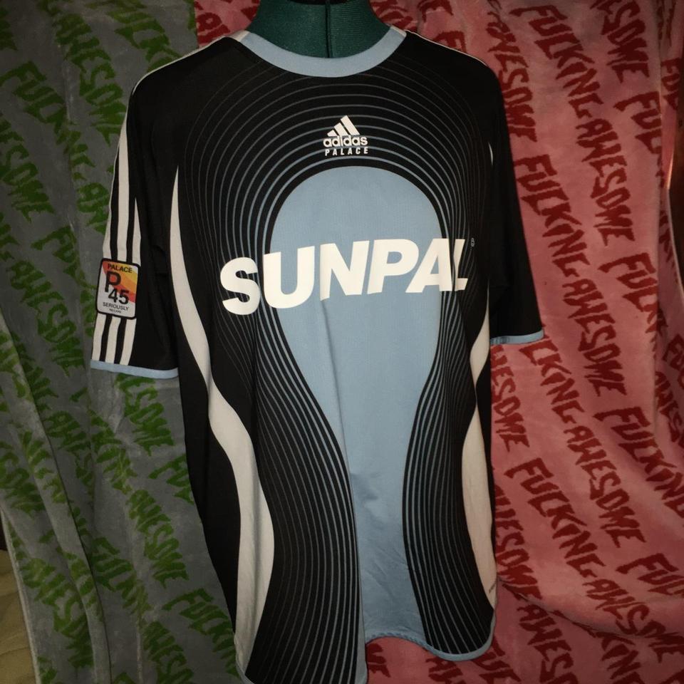 Palace x Adidas Sunpal shirt Size: Large Worn once, - Depop