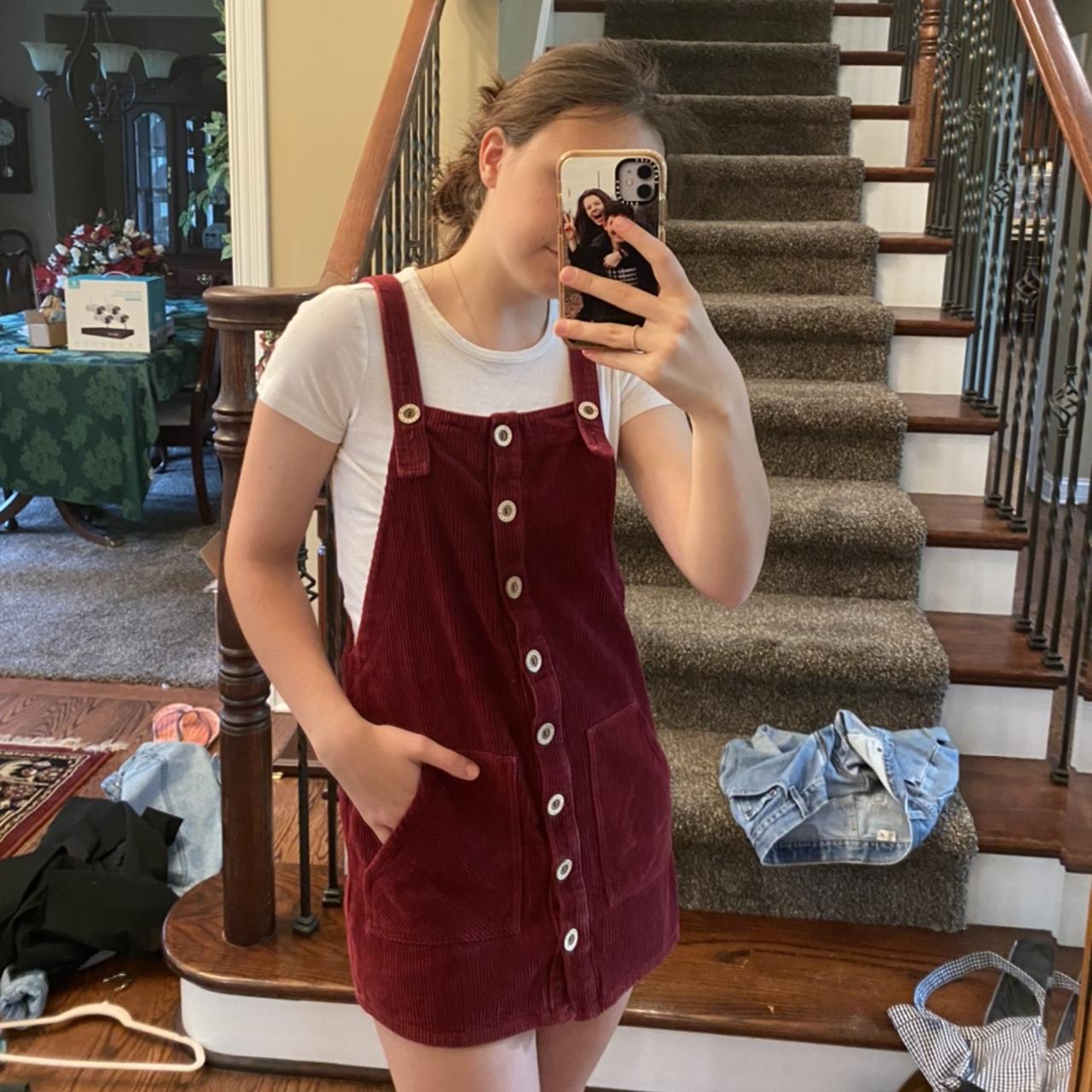 RIGO Maroon Twill Skirt Dungaree  Favorite outfit, Casual dress outfits,  Pretty outfits