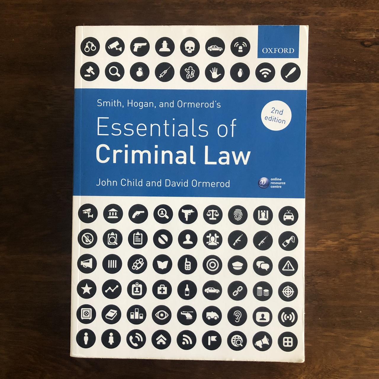 Smith hogan and ormerod's discount essentials of criminal law