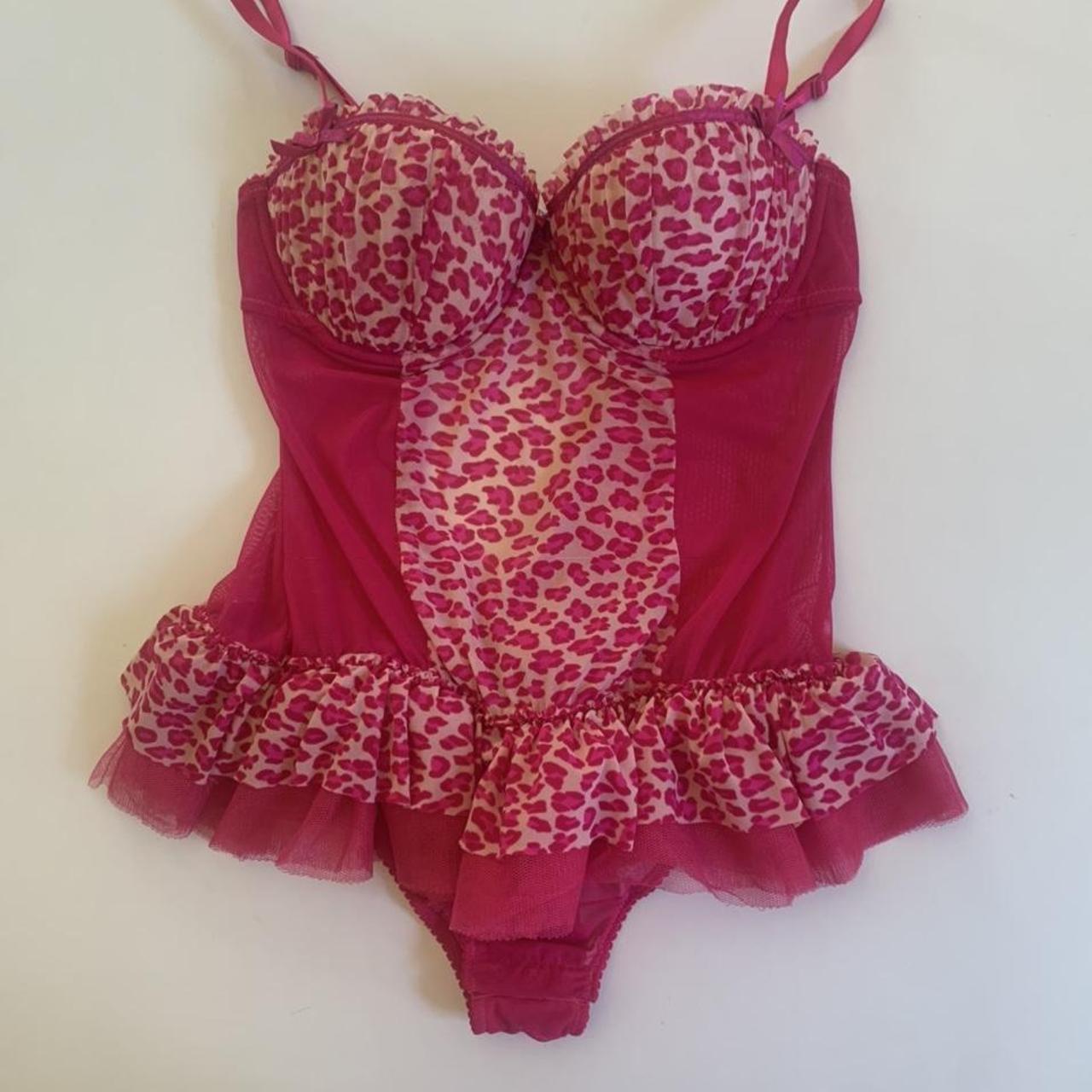 Ann Summers Womens Pink And White Corset Depop 5190