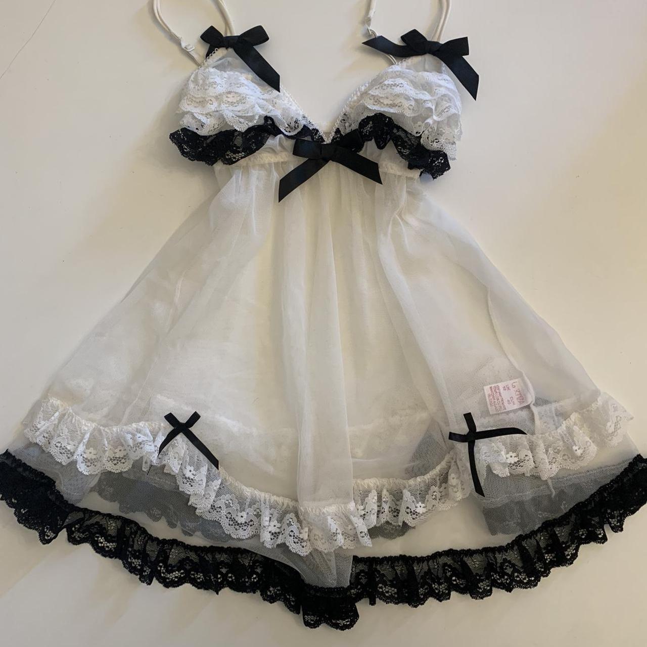 the prettiest la senza babydoll dress! has black and... Depop