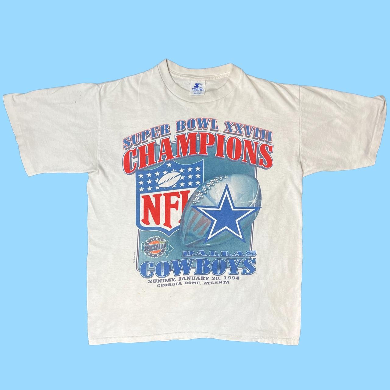 Vintage 1994 Dallas Cowboys NFL Super Bowl Champions Graphic T-Shirt