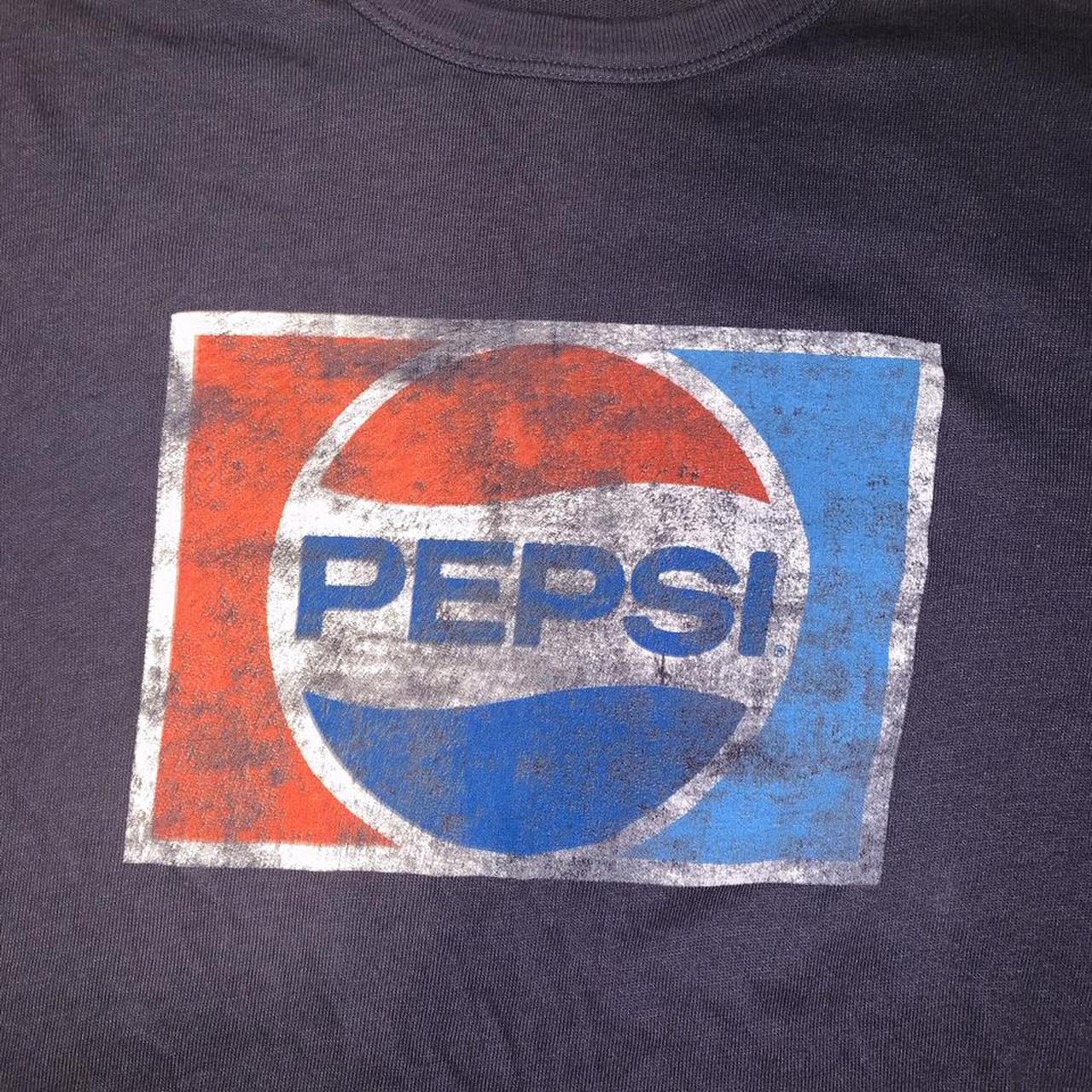 🔹 vintage 80s faded Pepsi single stitched navy... - Depop