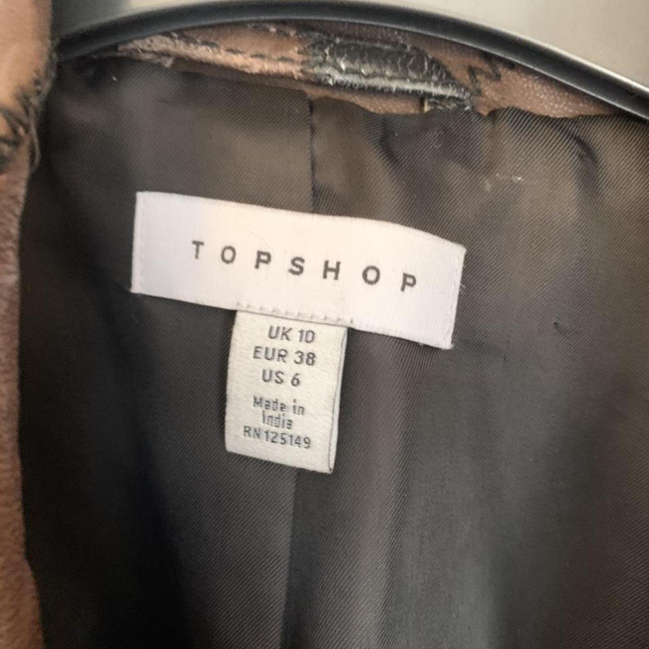 Topshop iconic patchwork oversized real leather... - Depop