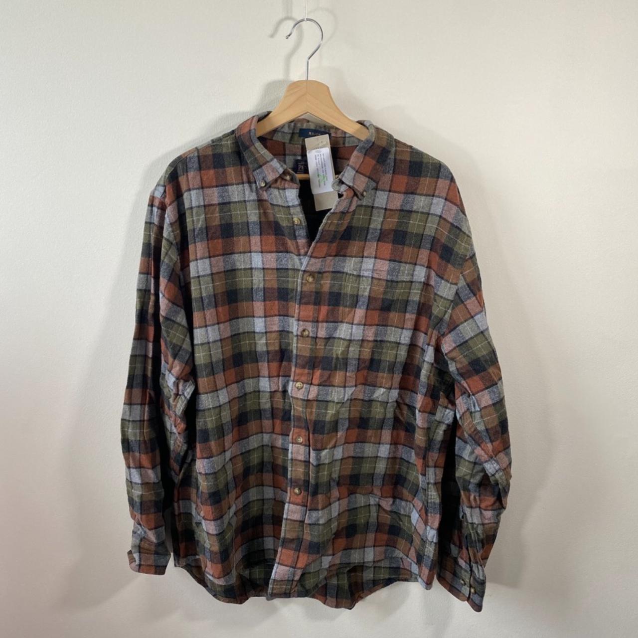 Urban Outfitters Renewal Checked Flannel Shirt.... - Depop