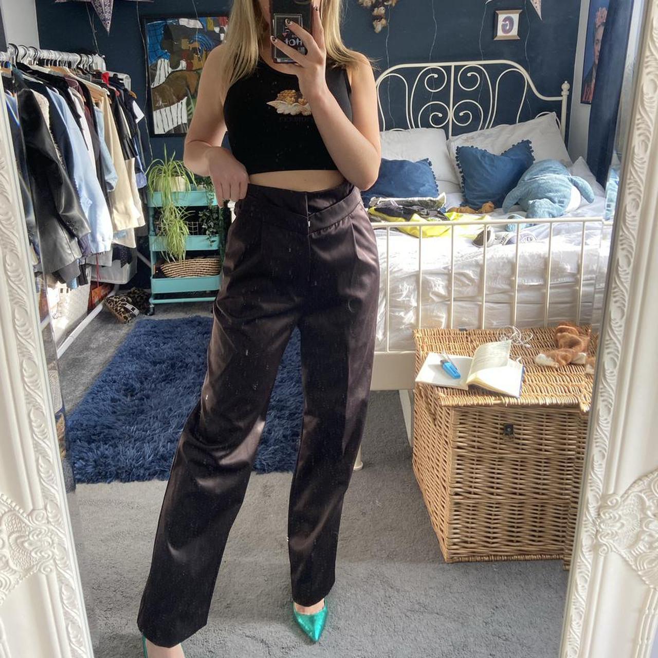 Zara Women's Black Trousers | Depop