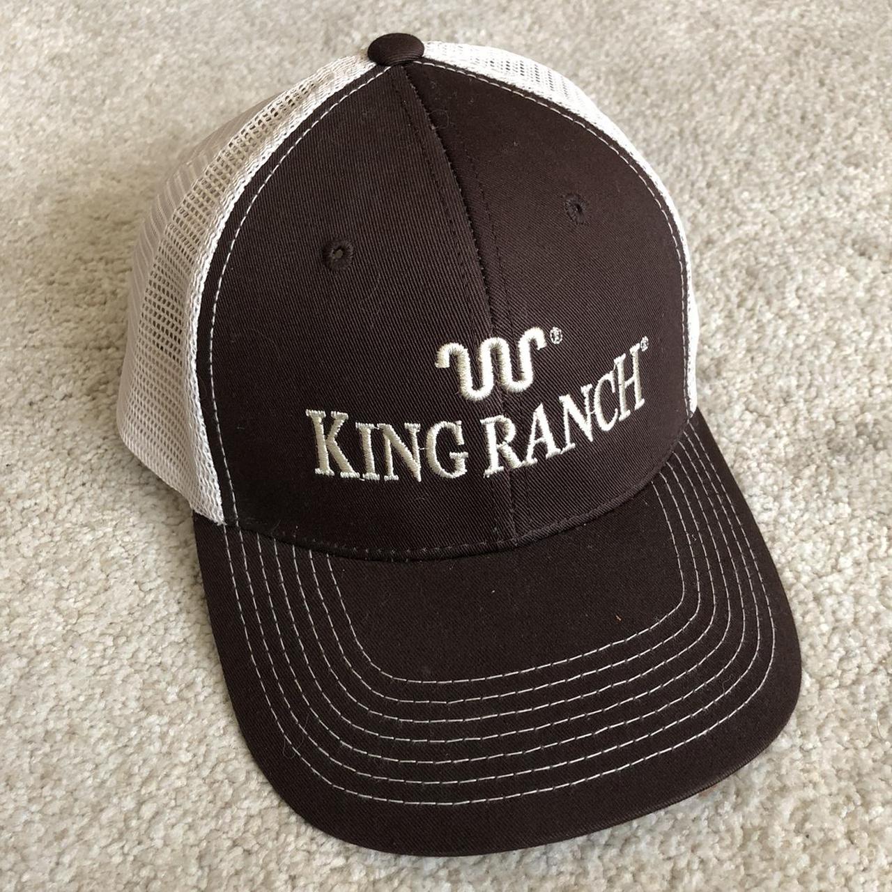 Vintage Y2K King Ranch Trucker Mesh Snapback Hat... - Depop