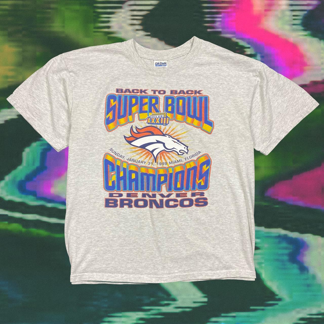 ☄️Vintage Denver Broncos Super Bowl XXIII Champions - Depop