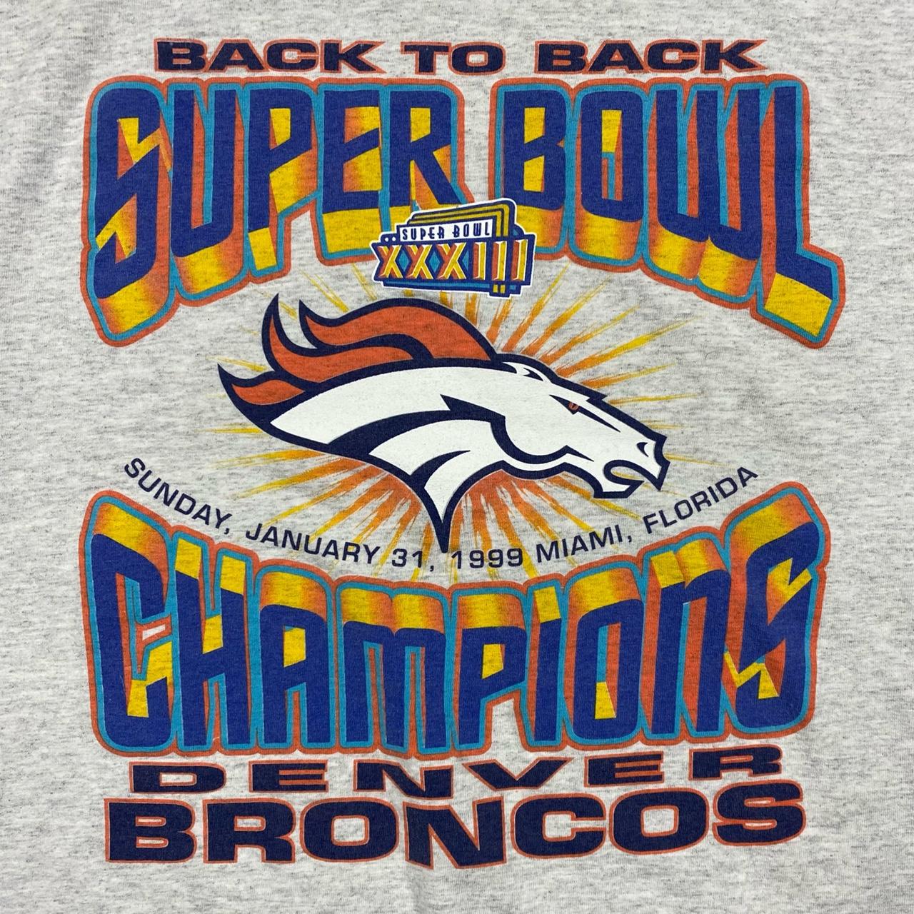 ☄️Vintage Denver Broncos Super Bowl XXIII Champions - Depop