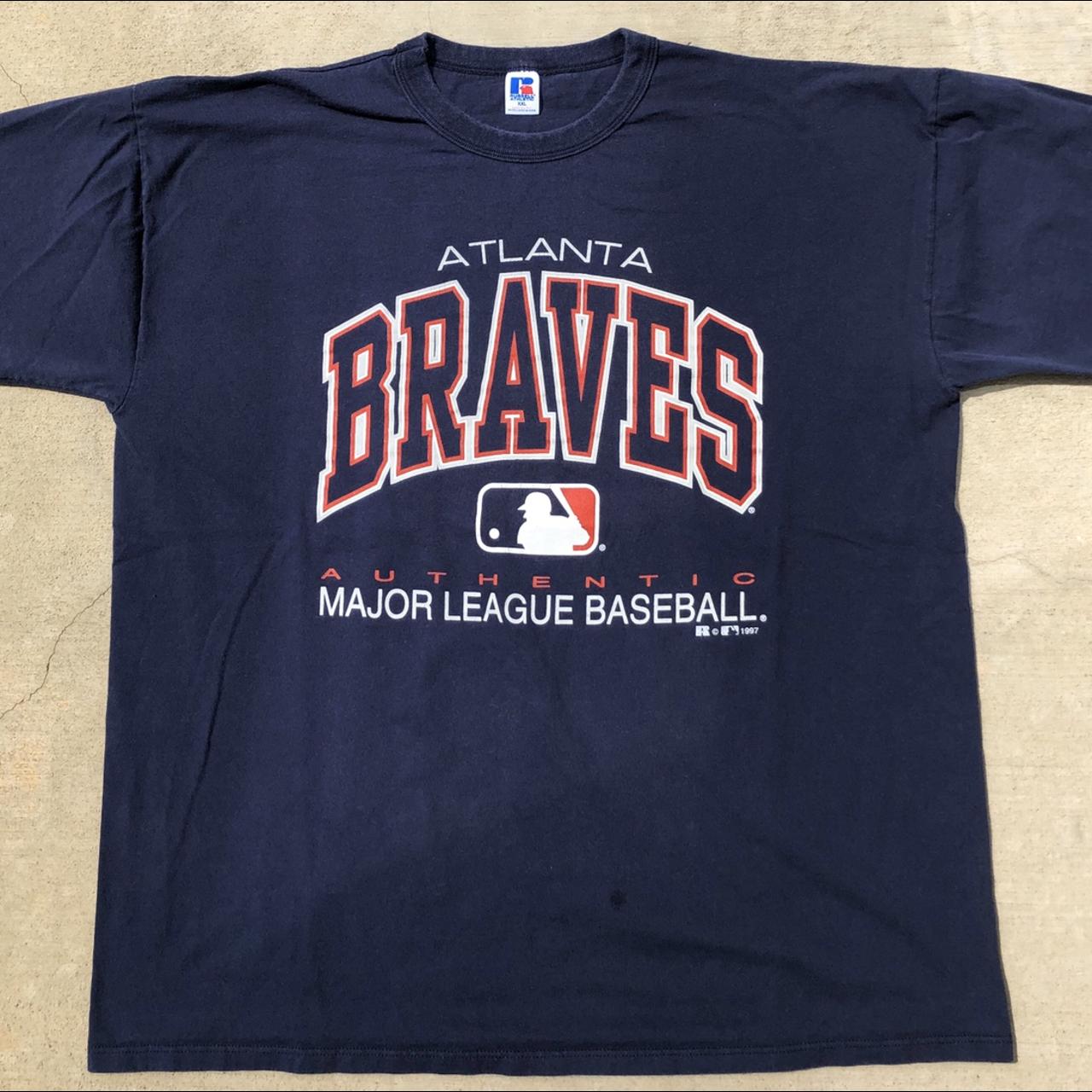 Vintage BRAVES t shirt Size medium Great condition - Depop