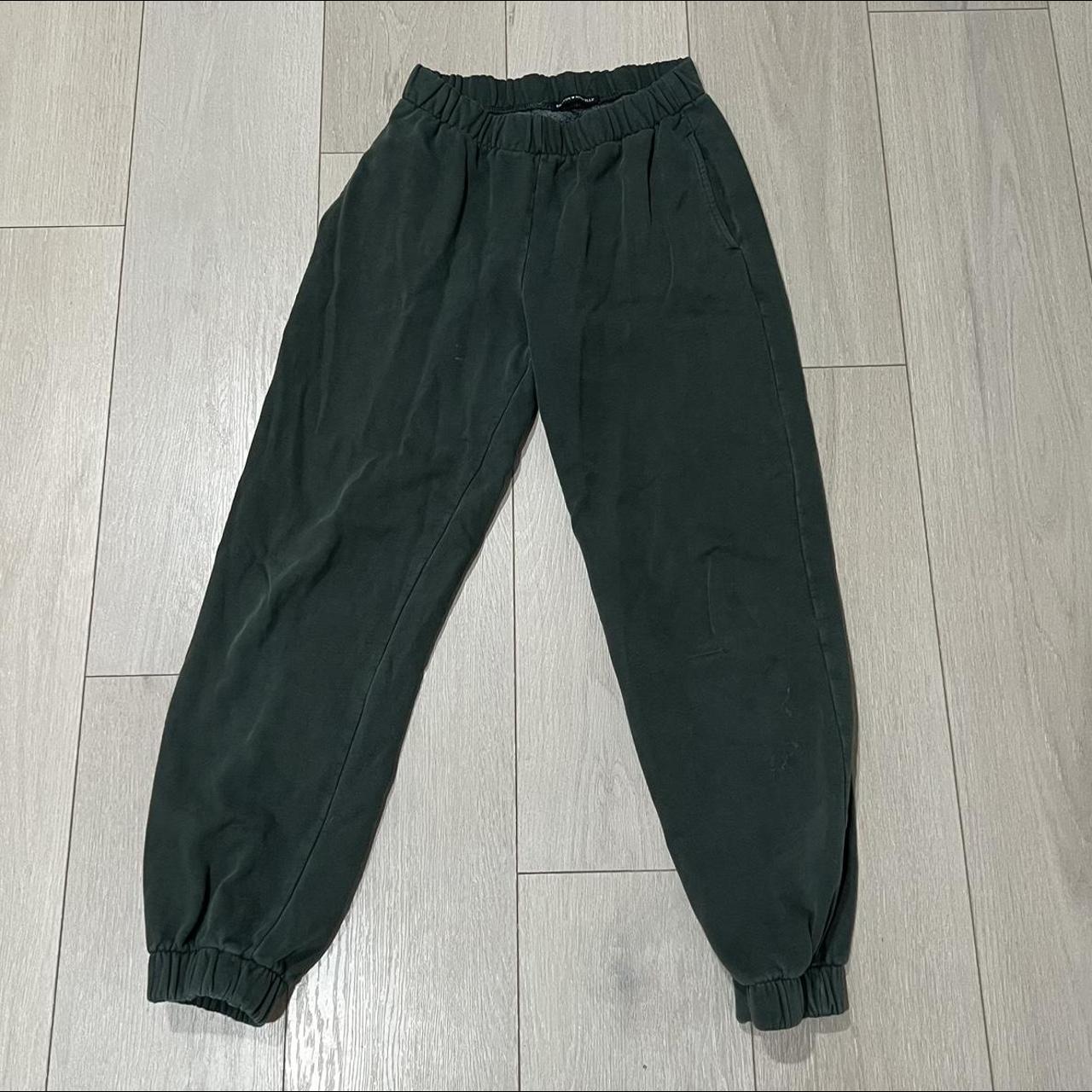 dark green brandy melville sweatpants one size !... Depop