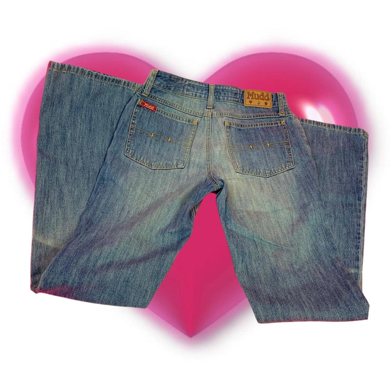 Y2K early 2000s vintage MUDD denim bootcut jeans.... - Depop