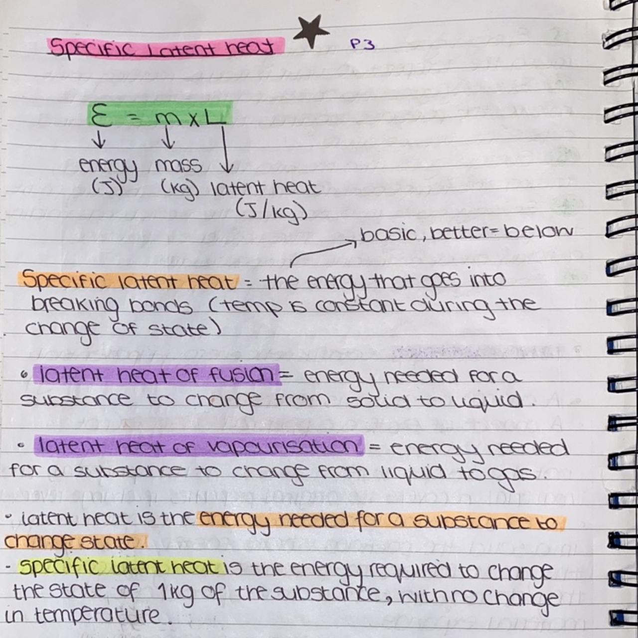 GCSE Physics AQA revision notes for Particle model... - Depop