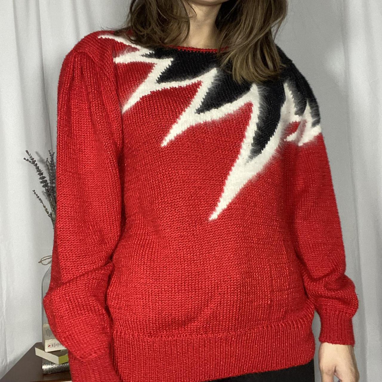 Product Image 2 - ~ vintage red knit sweater