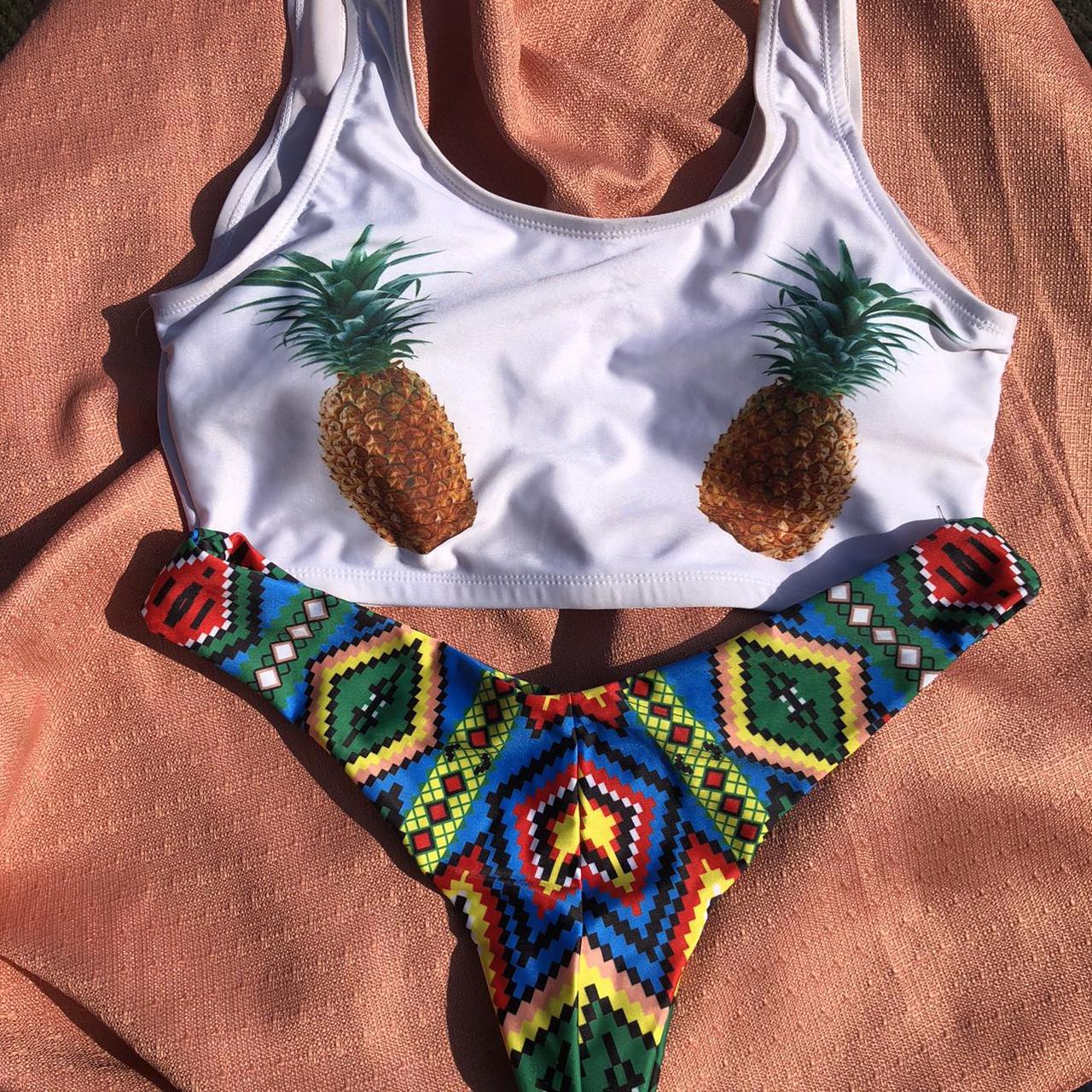 Pineapple cheap swim top