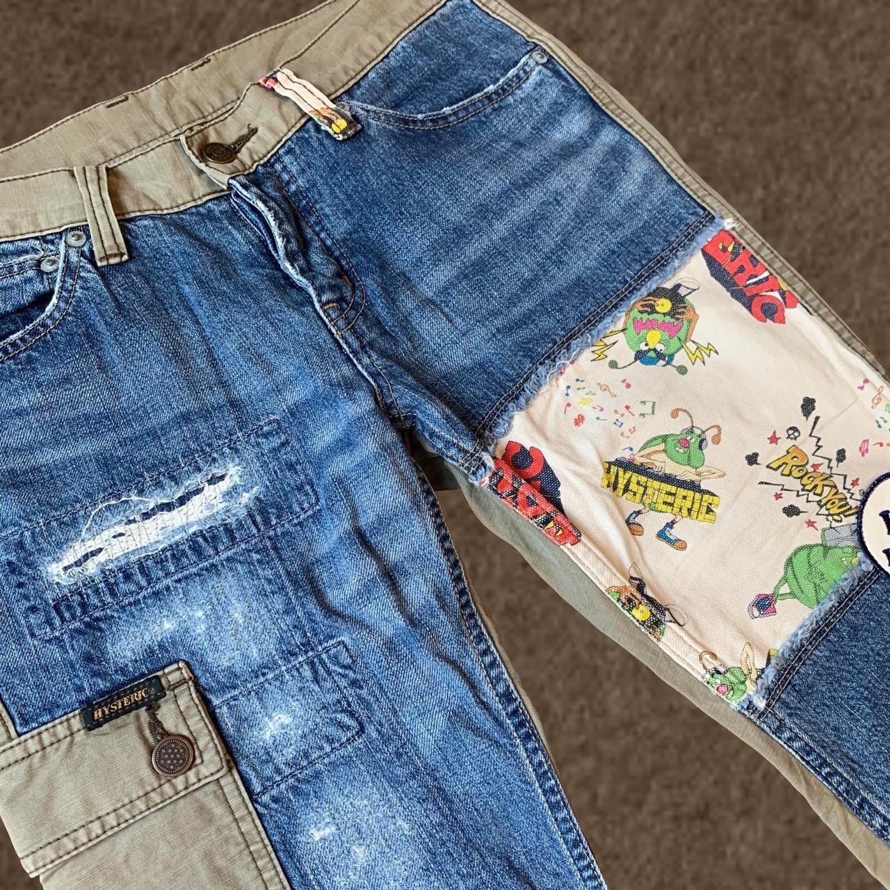 rare hysteric glamour denim cargo trousers, •...