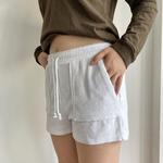 terry cloth shorts zara