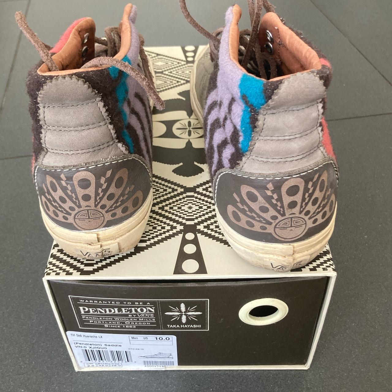 Limited edition Pendleton x Vans Sk8Hi trainers in... Depop