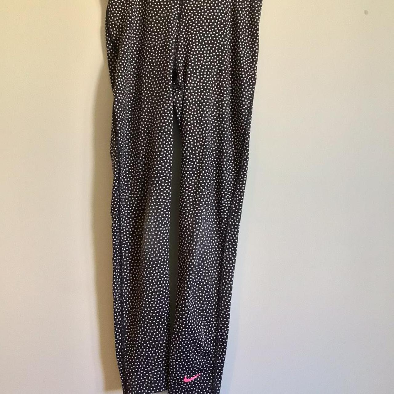 Spotty Nike leggings Too small for me now as they... - Depop