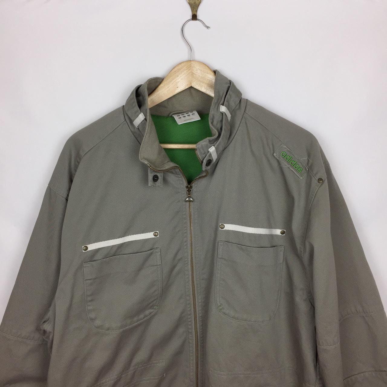 Early 2000s Kharki Adidas Utility Jacket ... - Depop