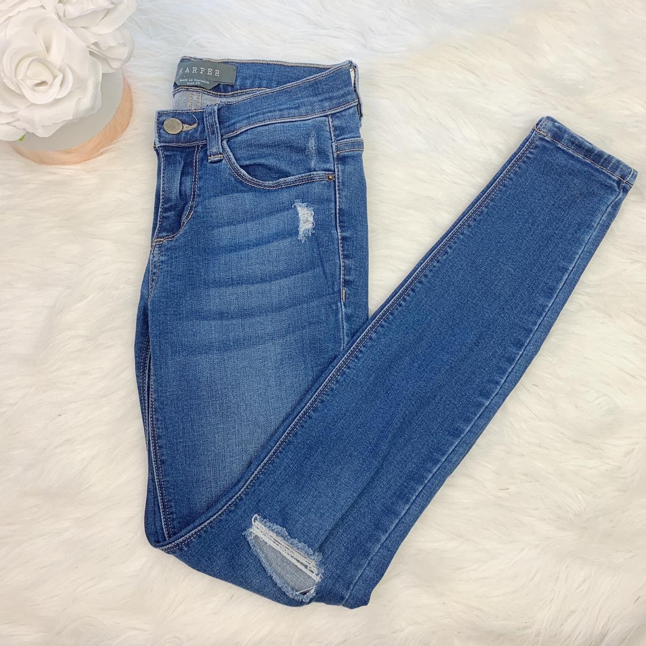 francesca's Women's Blue Jeans | Depop