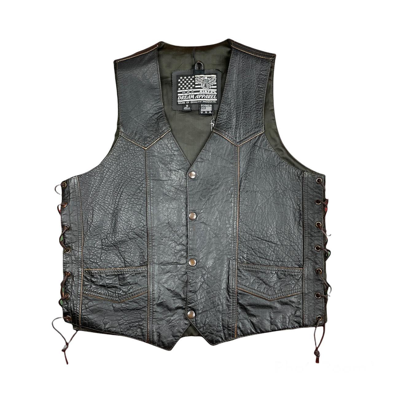 Product Image 2 - Leather biker jacket vest 

Native