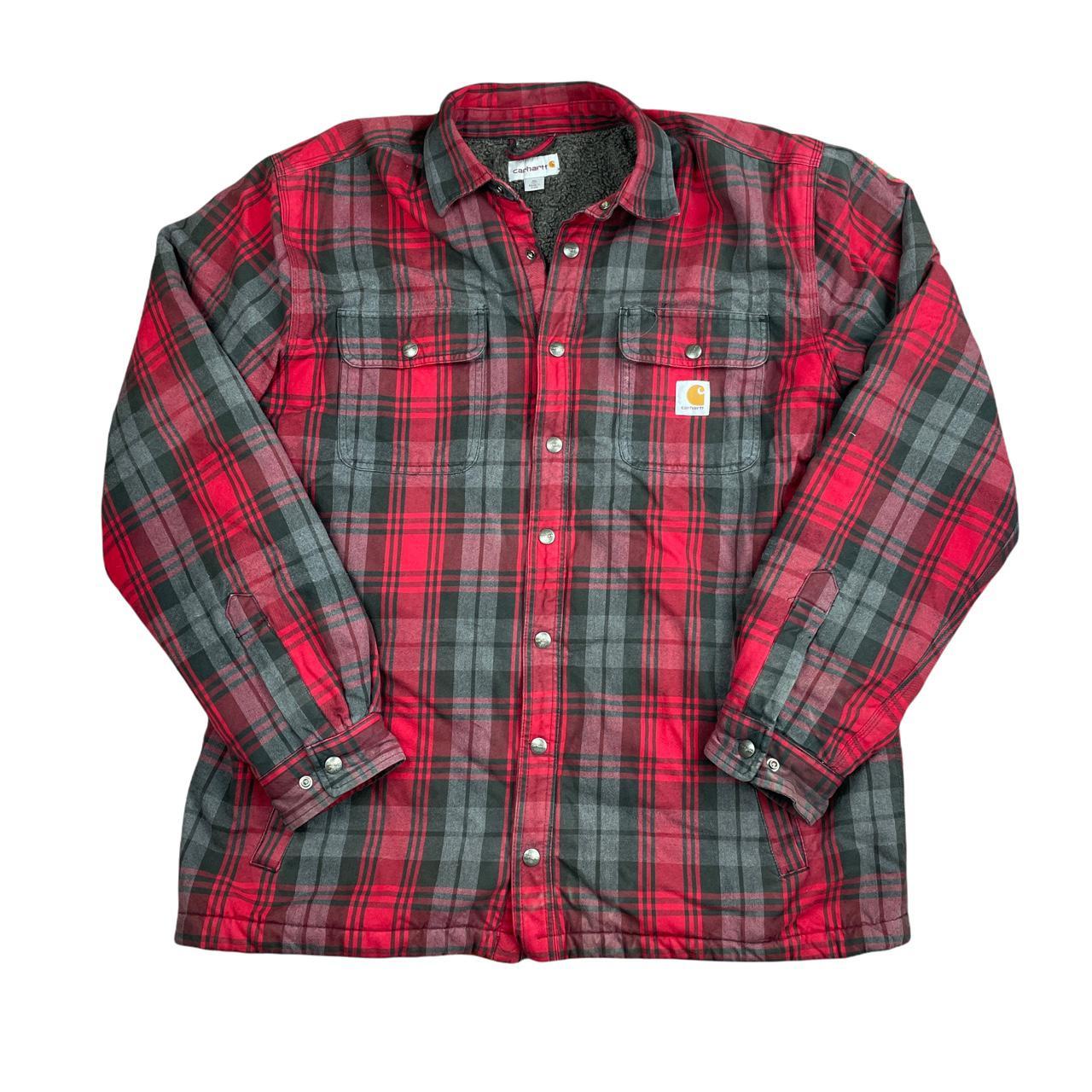 carhartt plaid flannel jacket