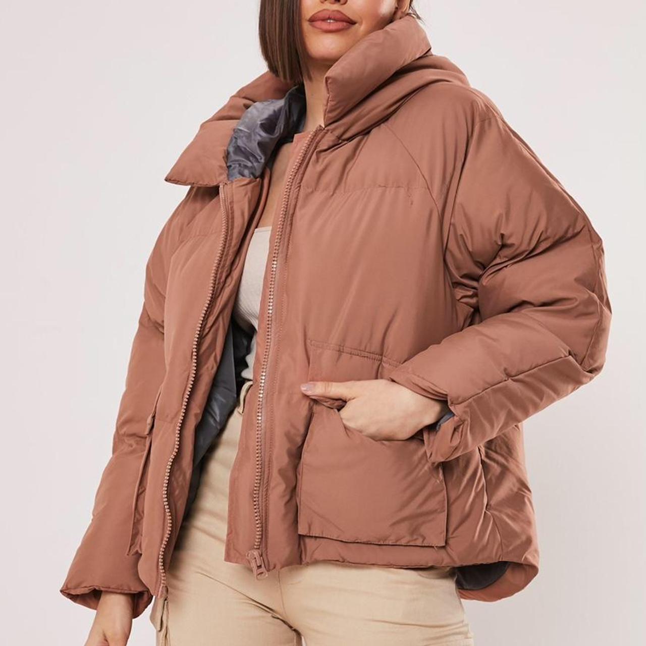 Missguided store mocha puffer