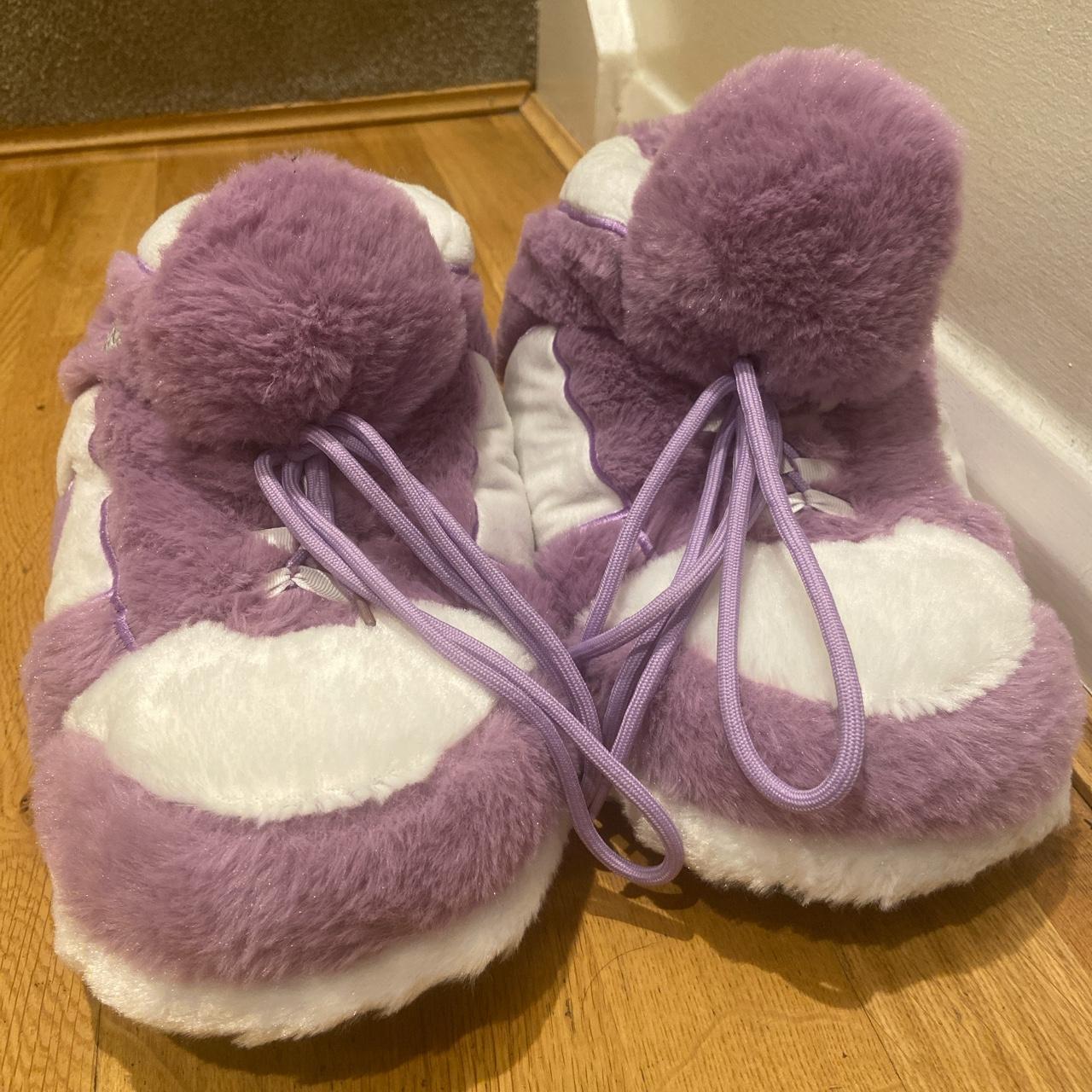 fluffy air jordan slippers