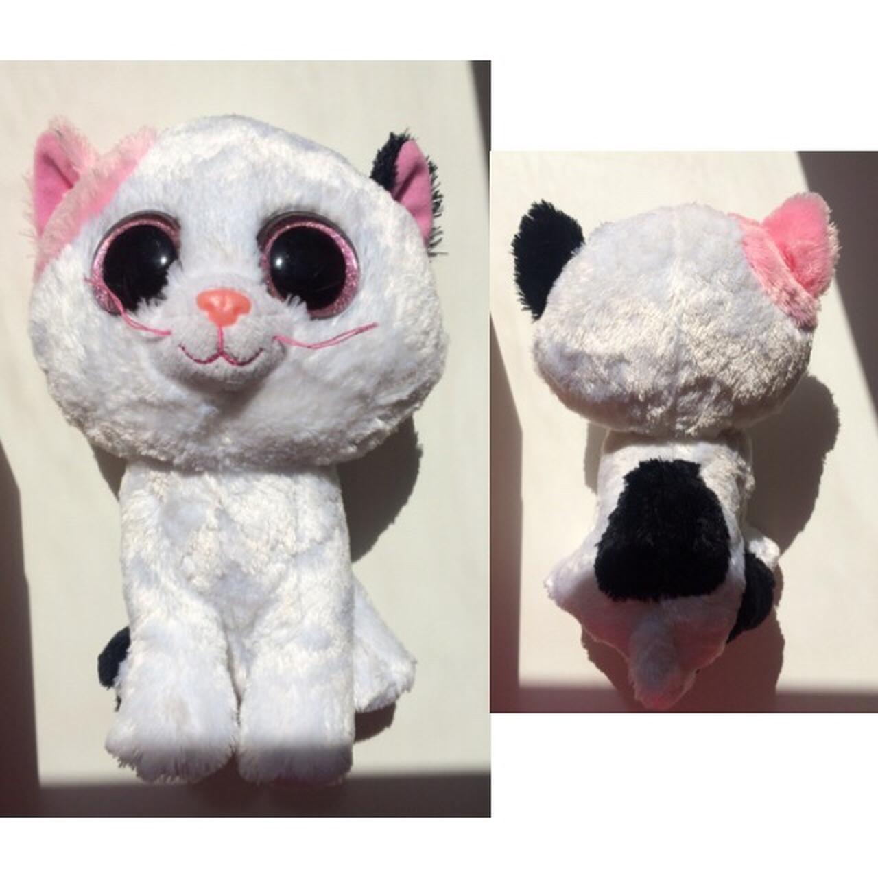 Muffin Cat TY BEANIE BOO Pink black and white Depop